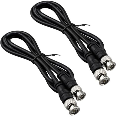 urcianow Cavo Coassiale RG59 BNC Maschio-Maschio 1 M, 75 Ohm, Alta Qualità, Bassa Perdita di Segnale, per CCTV, Videosorveglianza, Telecamere, SDI, RF, TV Digitale, Antenna, Satellitare, Audio/Video