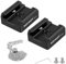 NEEWER 2 Adattatori per Attaccco Cold Shoe con Viti 1/4 per Flash Luce LED Monitor Microfono, in Alluminio con Perni Anti Torsione Cuscinetti Compatibile con SmallRig Cage Maniglie Superiori, UA031