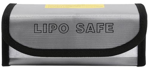 KOAHDE Lipo Battery Safe Bag,Lipo-Sicherheitstasche,Lipo Safe Bag,Feuerfeste Sicherheitsschutztasch,Lipo Batterie Tasche,Batterie Safe Bag für Charge,Feuerfest Explosionsgeschützte Akku Tasche,1pc