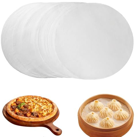 100 Pcs 8 Inch Baking Circles,Round Cake Tin Liners Baking Parchment Circles,Non Stick Grease Proof Paper Round Parchment Paper for Cake Making Cooking Air Fryer Oven
