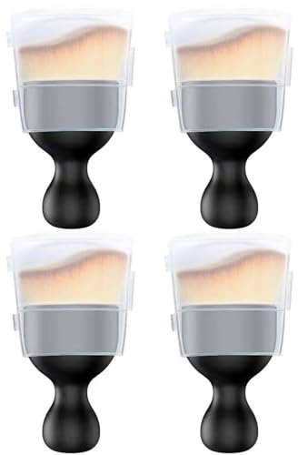 CULEB 4 Pièces Brosse à Poussière pour Intérieur de Voiture avec Couvercle,Brosse Douce Anti-Rayures pour Nettoyage de Intérieur Voiture,Ne Raye Pas le Moteur, Tableau de Bord,Intérieur