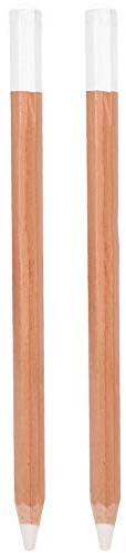 Naroote Lápiz de Carbón Blanco, Bolígrafo de Dibujo Profesional para Toques Finales y Reflejos, 2 Piezas para Suministros de Pintura Artística, 6,9 Pulgadas