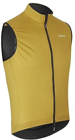GripGrab PACR vindtät lätt vindväst cykling herr racercykel MTB gravel cykelväst vindjacka gilet 2-vägs RV | Tättliggande vägcykel, MTB & Gravel Bike vindväst – 2-vägs husbil, andningsbar nätrygg, reflekterande element