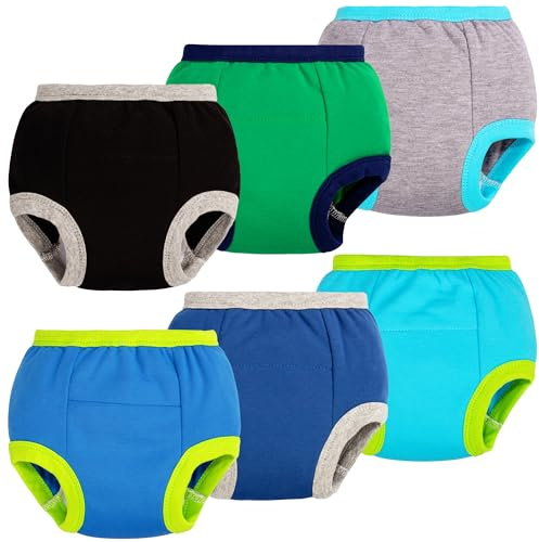 BIG ELEPHANT Baby boy's and Girl's Potty Training Pants, 100% Cotton Soft and Absorbent, 2T