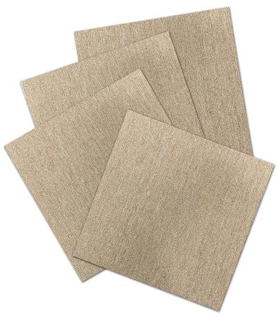 20 x Carpet Tiles 5 SQM Heavy for Bedroom Living Room Office Premium Flooring Rugs Floor Tile Hardwearing Anti-Slip Floor Covering, Bitumen Backed (Beige)