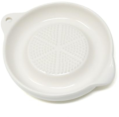 yueton 1 Pack Ceramic Grater for Mashed Potato Making, Garlic, Ginger, Onion, Lemon, Chocolate, Practical Kitchen Tool