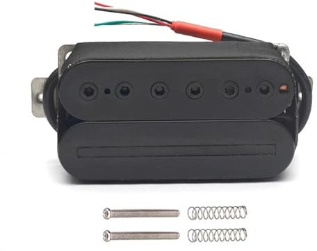 Alnico V Humbucker for E-Gitarre, 16.6K Blade/Sechskantschraube, Einstellung von Doppelspule mit 4-adrigem Kabel/Spulenaufteilung, Alnico 5, Schwarz