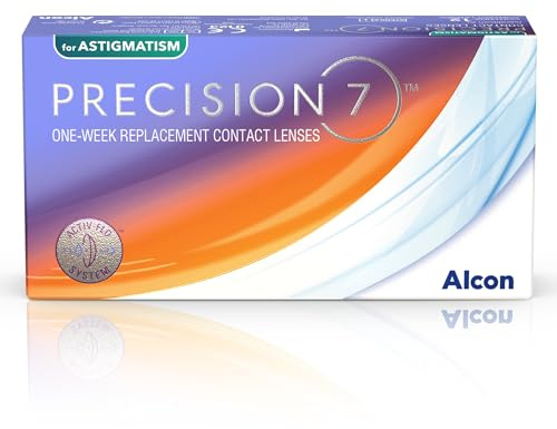PRECISION7 Toric lentes semanales | 12 uds | cil 1.25 | eje 110 | -0.50 dpt