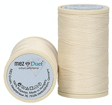 MEZ Duet Stärke 100 4646100-01033 beige Nähgarn, 100 % Polyester, 200m