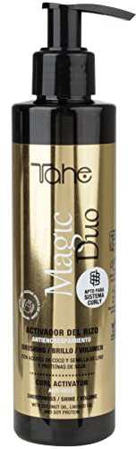 Tahe Magic Duo de doble función Activador del rizo/Alisado Antiencrespamiento, protección, nutrición y anti-frizz, 200 ml