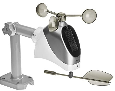 TFA Dostmann Kombisender VIEW, 30.3803.02, Funk-Übertragung der Windstärke, Temperatur und Luftfeuchtigkeit, für TFA WLAN Stationen, weiß