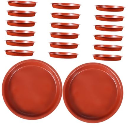 MERRYHAPY 20pièces Lot de Bacs Égoûtage pour Pots De Fleurs Bacs à Plantes Ronds pour Pots De Bonsaï Soucoupes Rondes pour De Fleurs
