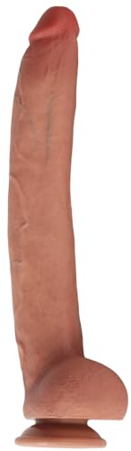 14 Inch Long Dildo, Huge Dildo Realistic Silicone Penis with Strong Suction Cup, Sex Toy. Lossless No.56.