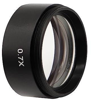 Mikroskop WD30 WD165 0,5 x 0,7 x 1,0 x 2,0 x Hilfsobjektive Barlow-Linse for Zoom-Stereo-Videomikroskop, trinokulares Mikroskop(0.7X)