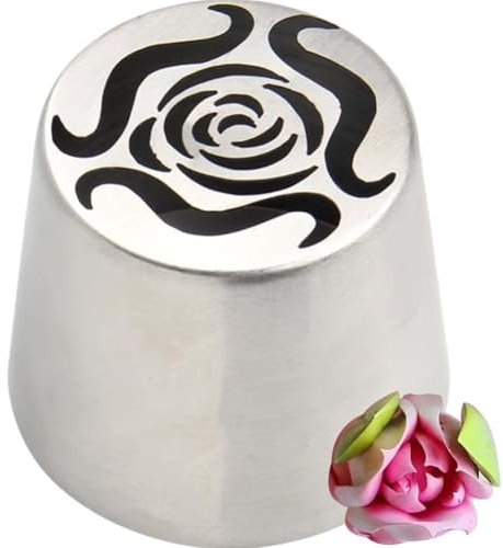 Hrippy Boquillas Rusas para Manga Pastelera, Juego De Puntas para Glaseado De Flores, Boquillas para Glaseado De Acero Inoxidable para Magdalenas DIY Y Postres