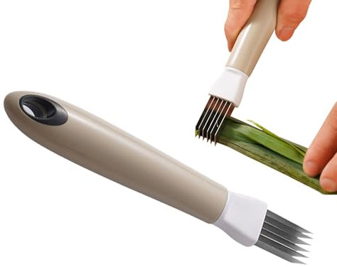 Cutter di cipolla verde, strumento Slicer di cipolla,Cutter shredder aglio multiuso | Gadget a pinza per alimenti multifunzionali domestici per cipolle, porri, zucchine