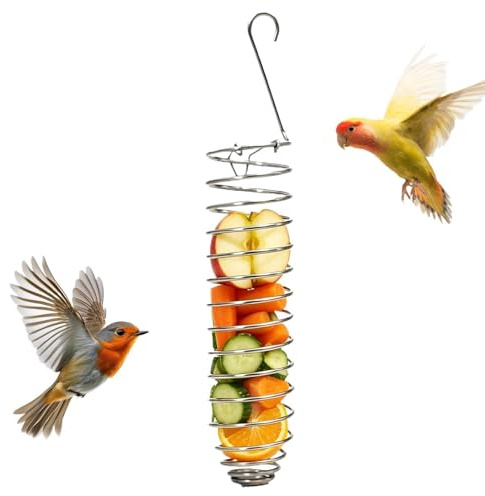 Support À Millet Distributeur de grappes à picorer | Bol à nourriture pour oiseaux en cage Pour Cockatiel Perroquet Conure Canari Quaker Pinson Et Perruche Domestique