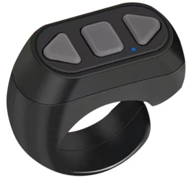 Page Turner Clicker E-book Page Turner Wireless Cell Phone Remote Shutter | Video Remote Control for Mobile Phones Tablets Taking Photos Videos Selfie Live Streaming Vlogging Recording Hands Free
