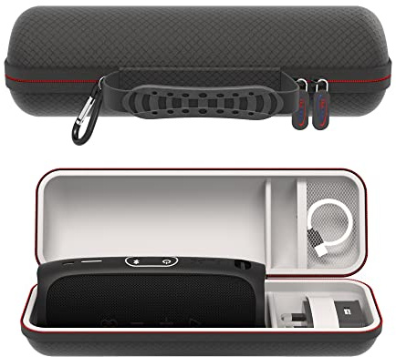 Digicharge Étui de Transport Rigide Housse pour JBL Flip 7, Flip 6, Flip Essential 2, Flip 6 Martin Garrix, Flip 5 4 3 / JBL Tuner 2 / Ultimate Ears Boom 3 2 Enceinte Portable Bluetooth – Noir Sac