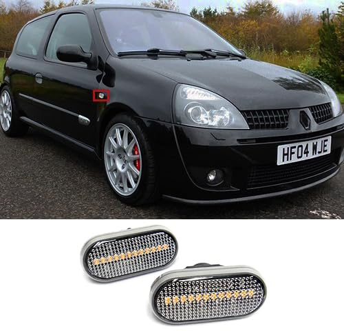 RZG Lot de 2 clignotants latéraux à LED pour Clio I II Kangoo Megane I Master II Trafic II Twingo Fortwo 453
