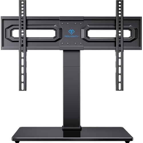 PERLESMITH Universal Swivel TV Stand for 37-80 inch TVs, Holds up to 99lbs