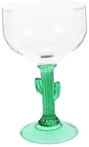 MAGICLULU 1pc Cactus Margarita Glass Novelty Cocktail Cup Wedding Drinking Cup 400ml Beer Goblet