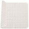 Tappetino Doccia, 48 x 48 cm Tappetino da Doccia, Tappetino da Doccia in PVC Antiscivolo, Tappetino da Doccia Quadrato Lavabile in Lavatrice con Ventosa, per Bagno e Aree Umide, Bianco