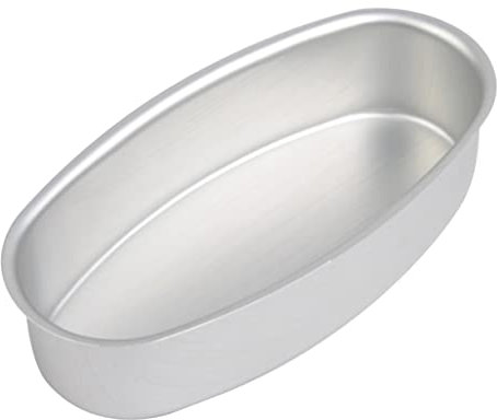 PAMINGONO 2piezas Plato De Hornear Ovalado De Moldes Para Pan y Pasteles Herramienta De Cocina Práctica y Antiadherente Para Uso Casa y Restaurantes Plateado