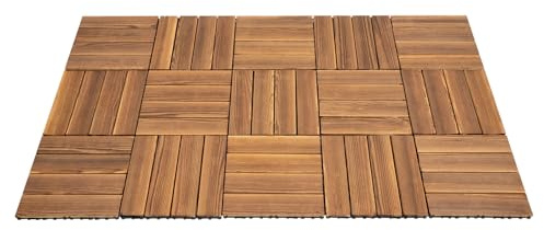 Pavimento in PE autoadesivo, 36 piastrelle/30 x 30 cm, per pavimenti in vinile, autoadesiva, spessore 8 mm, impermeabile, per cucina, bagno, casa, pavimenti, legno di canfora