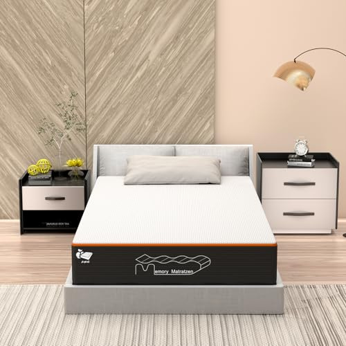 Memory Matratzen Matelas de 120 x 200 cm H3 de 26 cm de haut, matelas en mousse à froid avec gel, 7 zones, dureté H2/H3, matelas en mousse viscoélastique premium pour lit double, chambre familiale