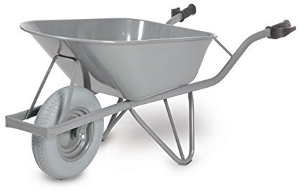 Protaurus | Schubkarre | Mulde aus Stahlblech | 80 l mit Sicherheitshandgriffe - Matador