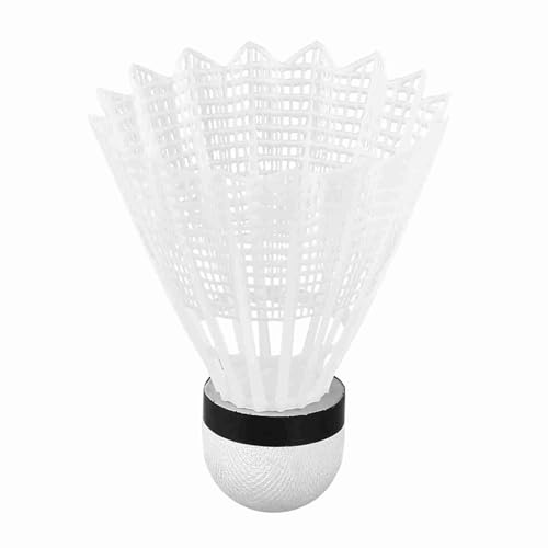 Dioche 12-Pack Nylon Shuttlecocks, White Badminton Shuttlecocks, Badminton Balls, Sports Hight Speed Training Badminton Birdies