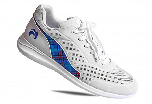 Henselite Mens HM74 Lightweight Impact X Lawn Bowls Shoes-Color Blue Red-Size 8