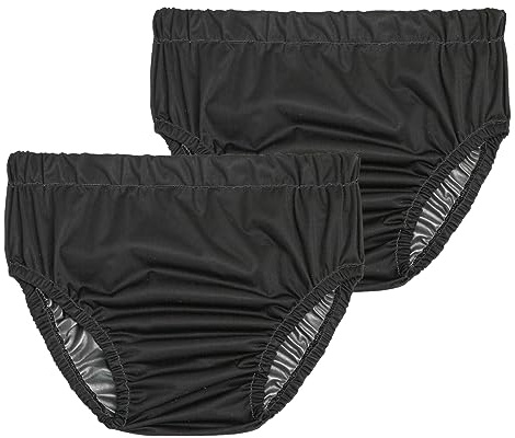 Joyo roy 2PCS Plastic Pants for Adult Diapers Incontinence Protective Briefs & Underwear Washable Incontinence Underwear Women and Men Waterproof Underwear for Women Plastic Underwear for Adults L