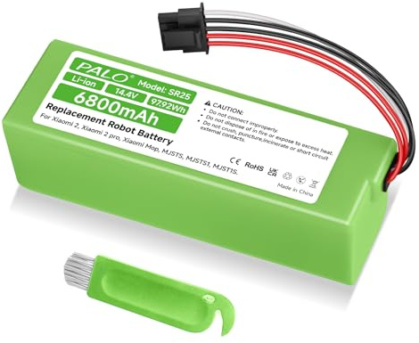 Palogreen 6800mAh Akku für Xiaomi Mi Robot Vacuum-Mop 2 Pro, D099-4S2P, MJSTS1, MJSTP, C101, S1-260-4S2P Roboter Staubsauger Akku