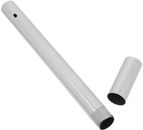 DOITOOL Tube de stockage de documents portable Papeterie clé important dossier porte baptême en métal porte-certificat pour bébé housse de diplôme Acier inoxydable Silver