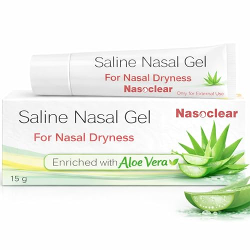 Saline Nasal Gel for Dry & Blocked Nose Relief – Moisturising Nasal Solution to Soothe Irritated Nasal Passages – Gentle Daily Care for Cold, Allergy & Hay Fever Season 15gm