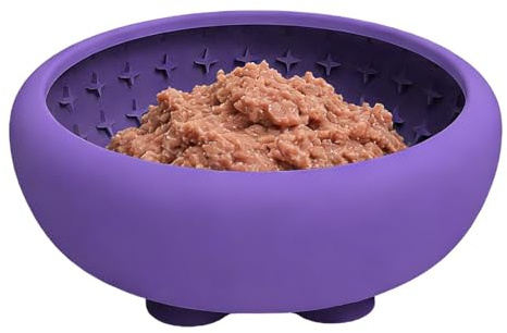 Recipiente Antiestrangulamiento Lunaobrik: Tapete para Digestión Saludable, Base Interactiva para Refrigerios, Plato Texturizado, Reductor De Velocidad del Soplador | Plato Gourmand Pace Pad para La