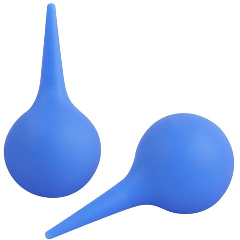 OFFCUP 2Pcs Ear Bulb Syringe Ear Wax Removal Kit, 60ml Reusable Ear Cleaner | Ear Washing Squeeze Bulb Cleaning Ball for Removing Ear Wax and Improving Hearing
