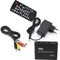 ciciglow Video Media Player, Full HD Box Media Player mit USB-Lesefunktion, Mobile Festplatte, SD-Kartenunterstützung HDMI/YUV/AV-Ausgang 5-V-Stromversorgung für Den Zugriff auf