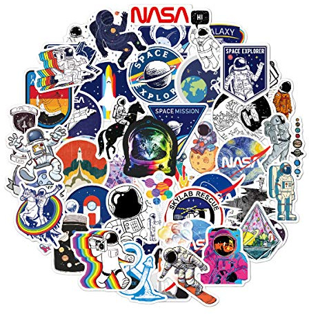 NASA Pegatinas de Vinilo para Ordenador Portátil, Diseño de Galaxia Espacial