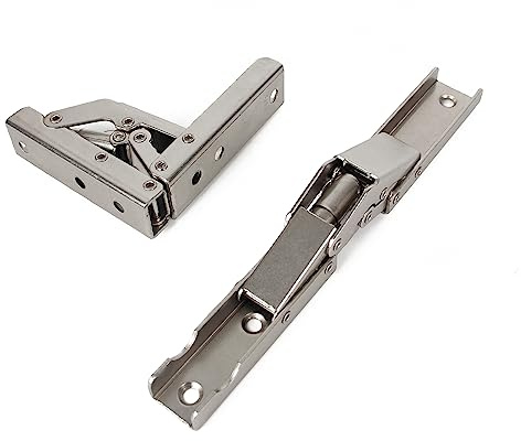 YIDELAI Charnière pliante à 90 degrés Charnière pliante élastique en acier inoxydable Support pour étagère murale Accessoires pour portes d'armoires(2 pièces)