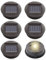 mizikuu 6 Stück Solarleuchten Ersatzteile, 8cm Leuchtmitteln Solarpanel Laterne Deckel Wasserdicht Solar Ersatzdeckel Top LED Leuchten Ersatzoberteil Glühbirne für Solarlaterne Gartenleuchten & DIY