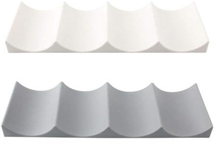 JRYXDS Kühlschrank Flaschenablage Flaschenhalter Regal, 2 Stück Grau Und Weiß Flaschenhalter Kühlschrank, Kühlschrank Organizer Flaschen Für Tisch Pantry Cabinet Bier Halter Trinkflaschen