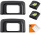 K&F Concept 2PCS Eyecup Conchiglia Oculare Fotocamere & 2 PCS Hot Shoe Cover,Eyepiece Viewfinder DK-25 Compatibile con Nikon D5600 D5500 D5300 D5200 D5100 D5000 D3500 D3400 D3300
