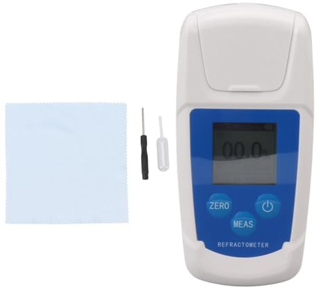 Refractómetro Digital Brix Medidor de Prueba Brix de Alta Precisión para Medición del Contenido de Azúcar en Bebidas y Jugos de Frutas