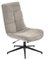 MEUBLE COSY Sessel Lehnstühle Lounge mit höhenverstellbar Wippfunktion Relaxsessel 360° Drehbar Polsterstuhl für Schlafzimmer Wohnzimmer, Chenille-Stoff, Grau