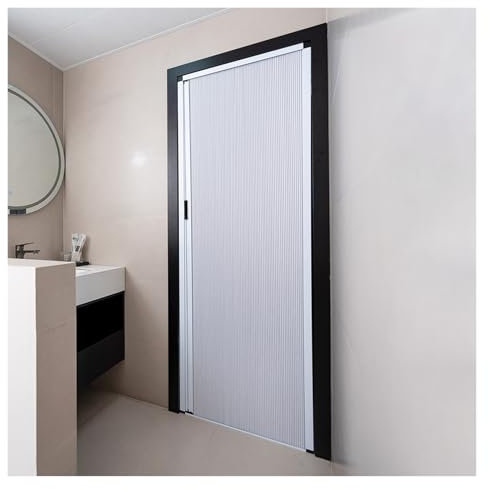 Porte coulissante, Porte Pliante accordéon Porte pliante en nid d'abeille pour salle de bain, sans perçage, 240 200 180 160 120 80 60 cm de large Porte pliante temporaire pour la protection de la vie