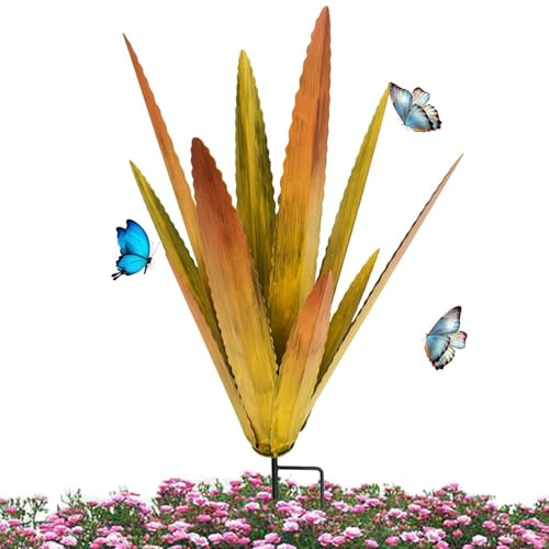 Metall Tequila Landsskulptur 29 x 45 cm metall agave-växt metaller agave-växt skulptur trädgård gård konst dekoration skulpturer insatser utomhus statyett uteplats gräsmatta uteplats