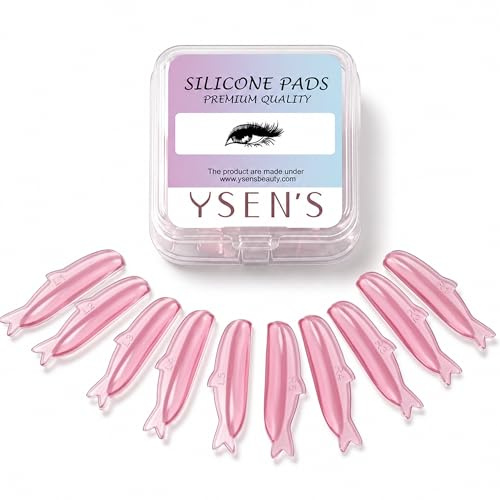 Bigodini Laminazione Ciglia,Self-adhesive eyelash lifting pads – Confezione da 10 cuscinetti (5 misure) Lash Lift senza colla sulla palpebra, riutilizzabile – Uso in salone e a casa